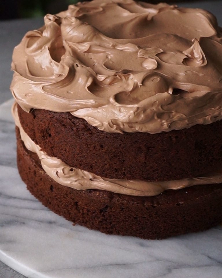 Chocolate swiss meringue buttercream