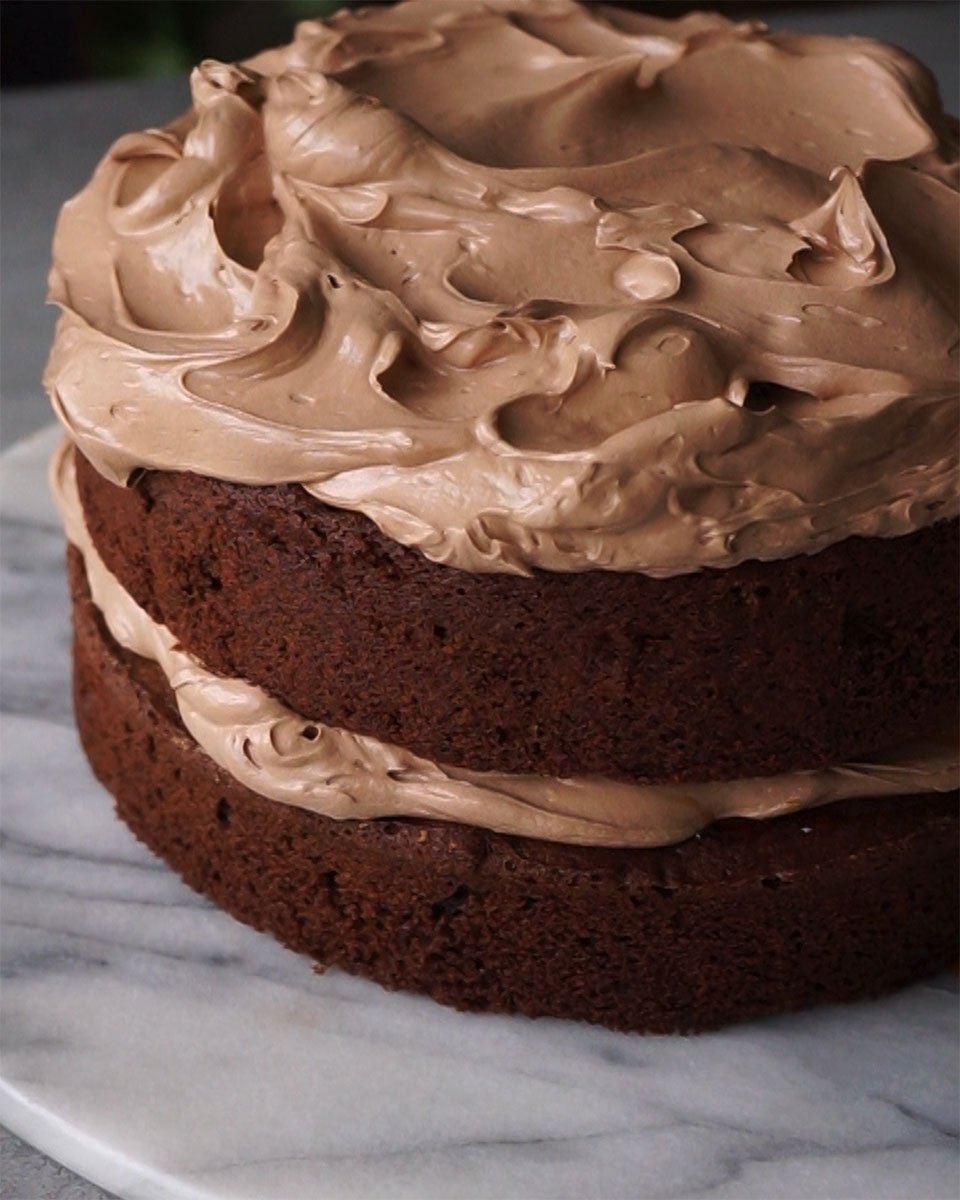 Chocolate swiss meringue buttercream delicious. magazine