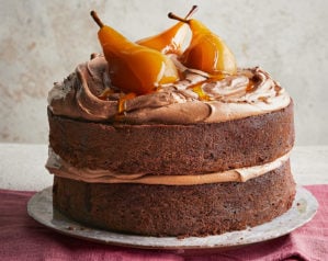 Chocolate pear cake