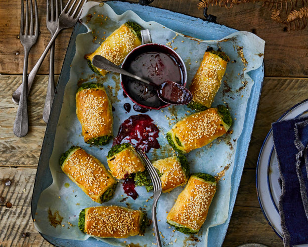 Spinach and ricotta rolls