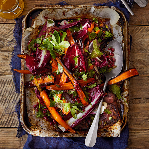 Rainbow carrot salad