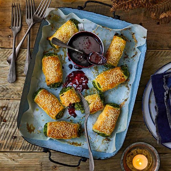 Spinach and ricotta rolls