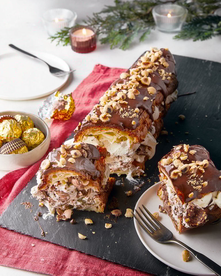 Giant Ferrero Rocher eclair to share