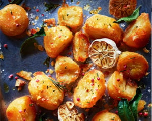 garlic roast potatoes