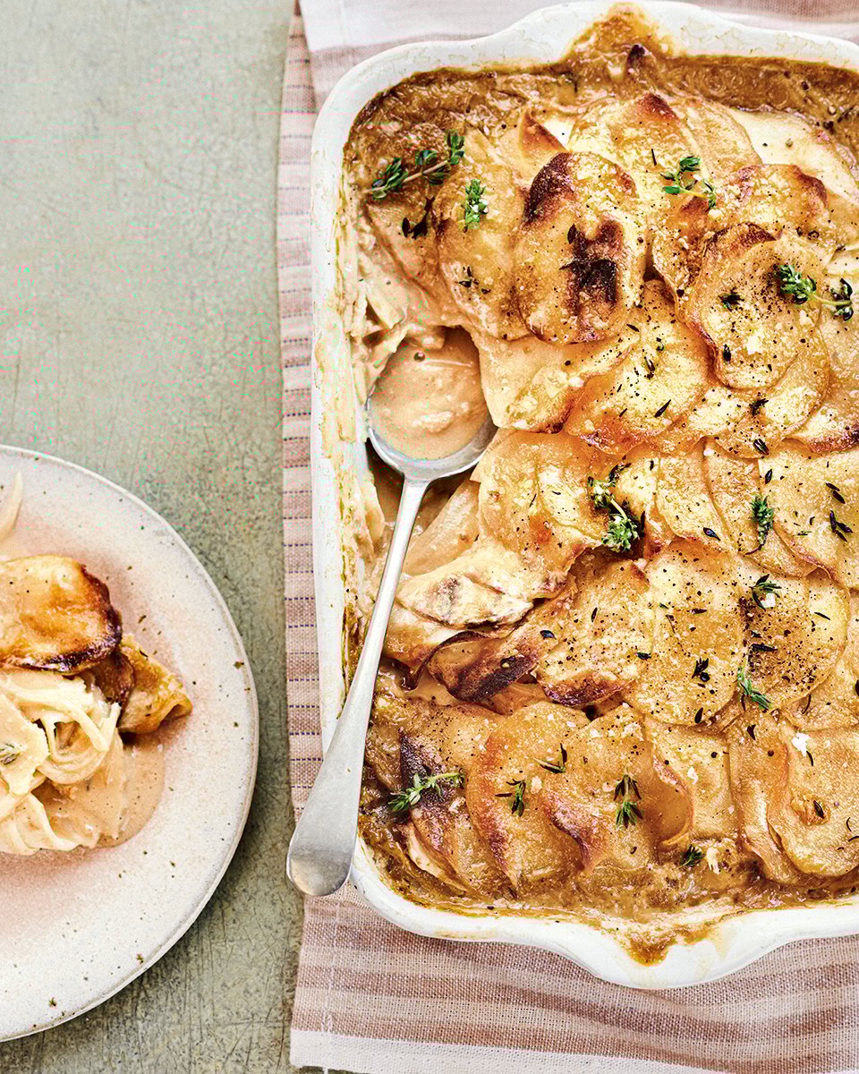 Celeriac and tahini potato gratin-image