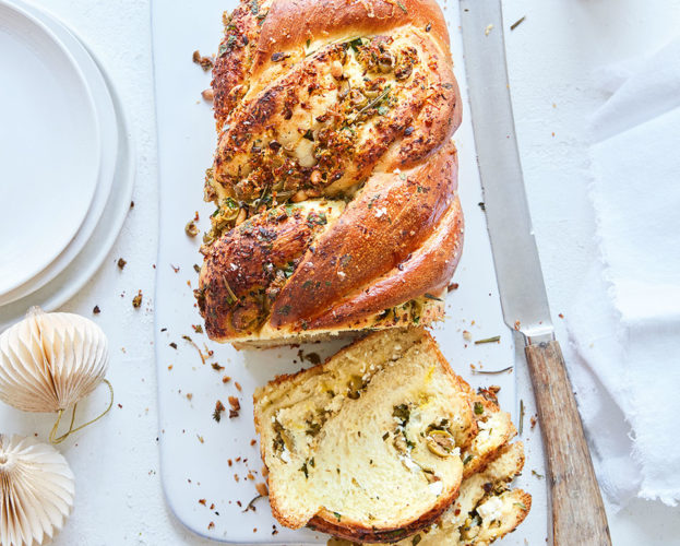 Savoury babka loaf