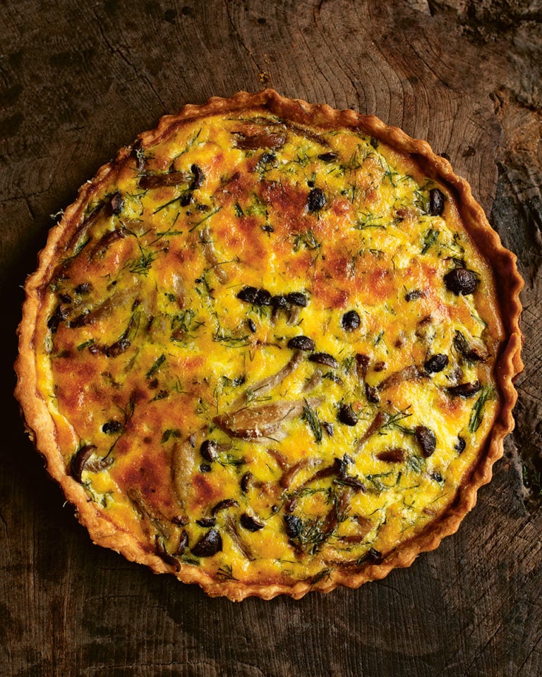 Nigel Slater’s mushroom and dill tart