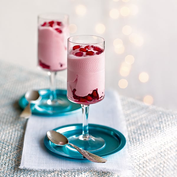 Pomegranate sorbet