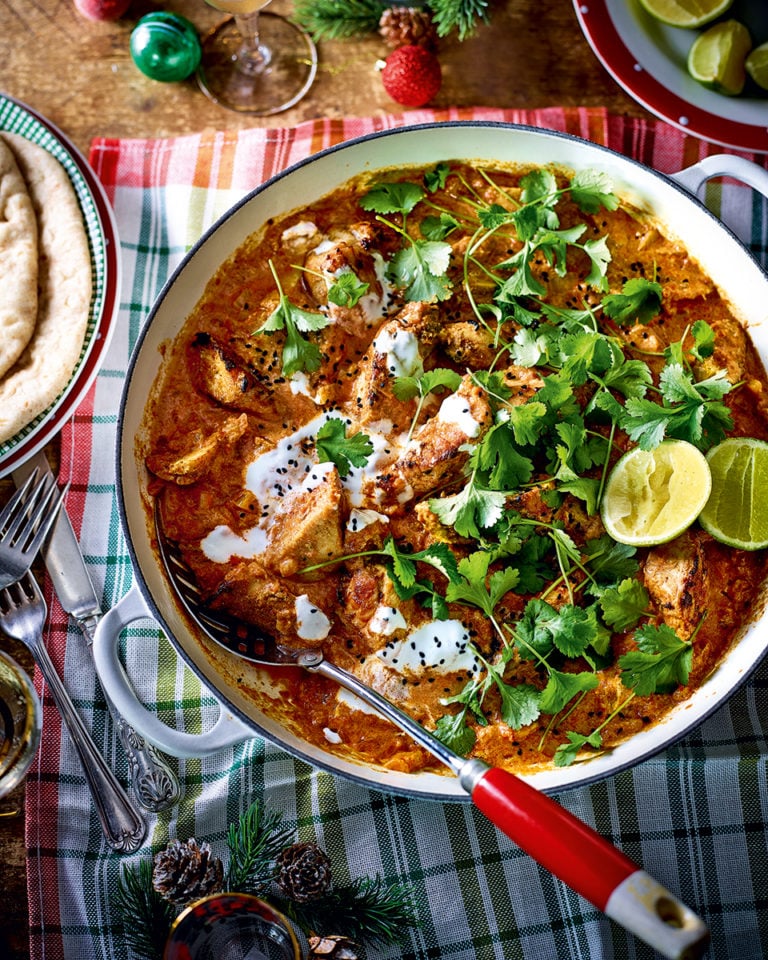 Leftover turkey tikka masala