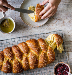 Four-Strand Challah Bread - Pemberley Cup & Cakes