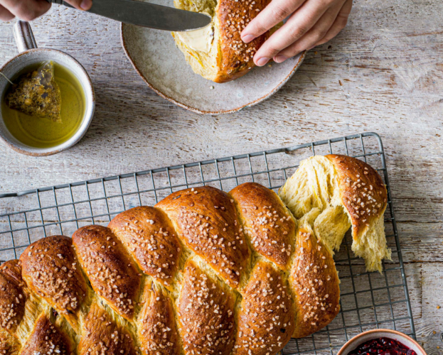 Four-strand challah recipe | delicious. magazine