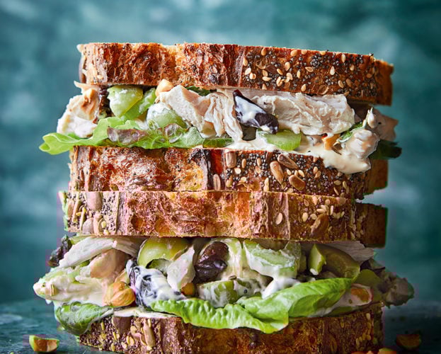 Chicken marbella sandwich
