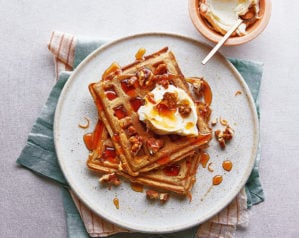 Carrot cake waffles