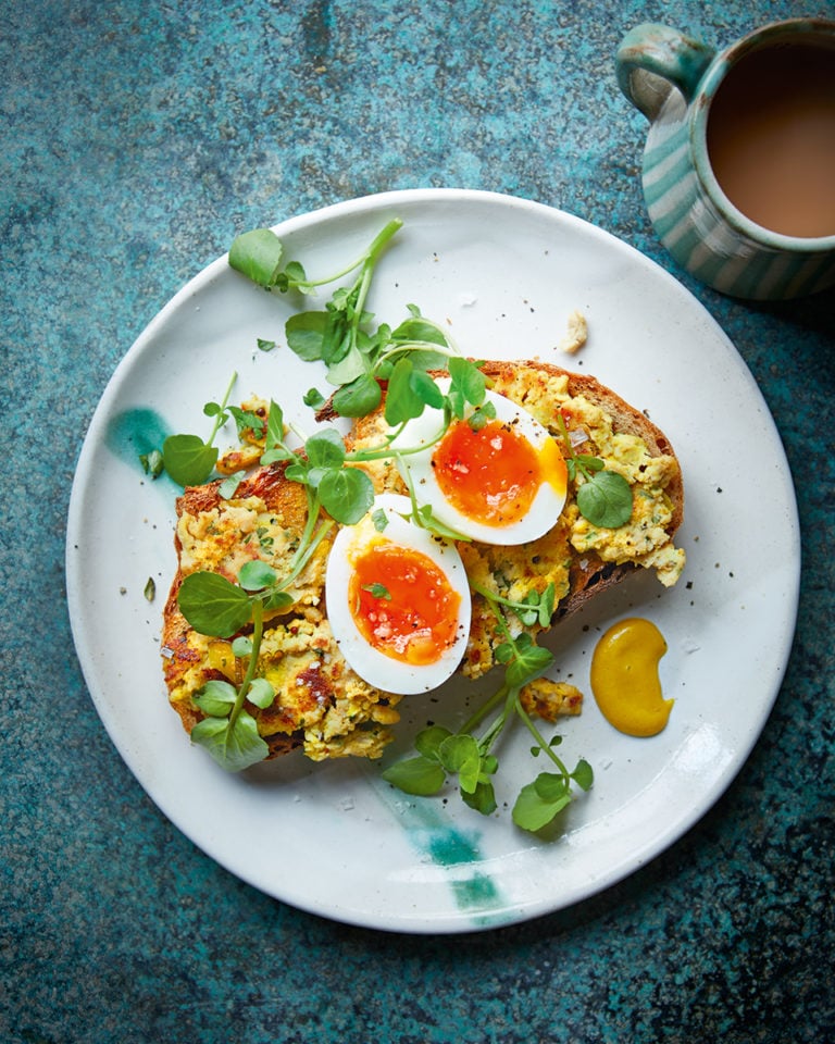 Scotch egg toast