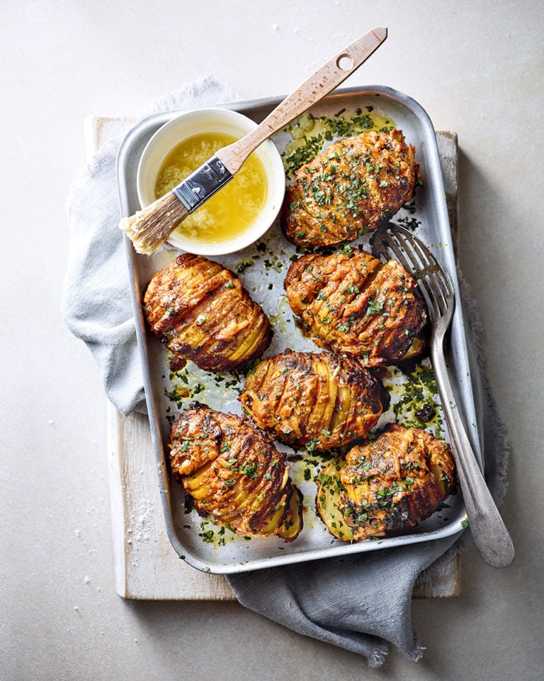 Tandoori hasselback potatoes