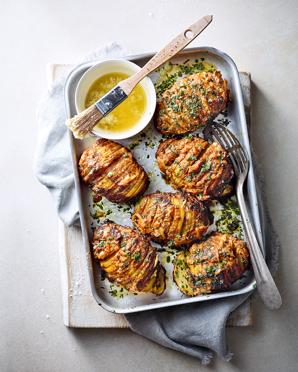 Tandoori hasselback potatoes delicious. magazine