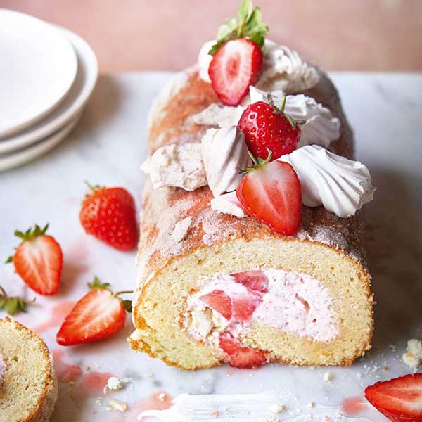 Eton mess roulade