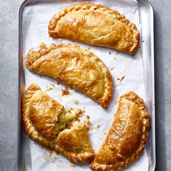 Cheese and onion Pasties