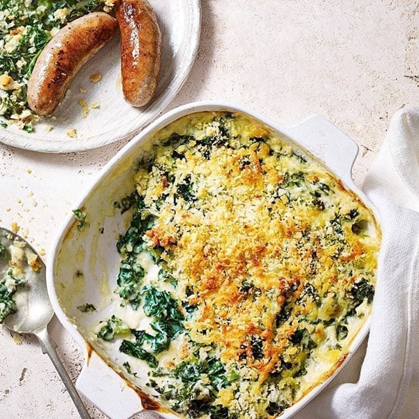 Kale gratin