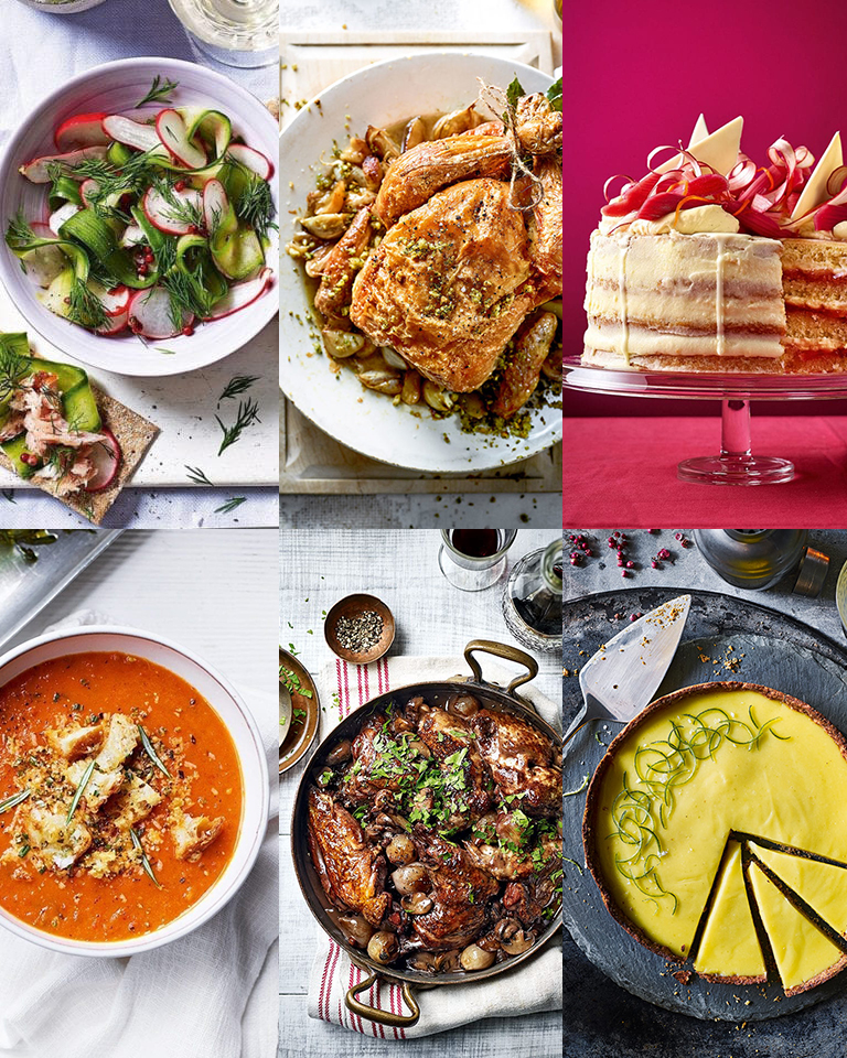4 three-course menus for March