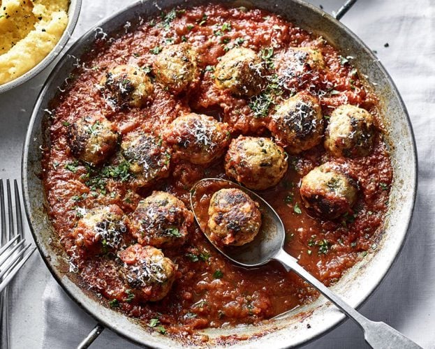 Chicken and ricotta meatballs