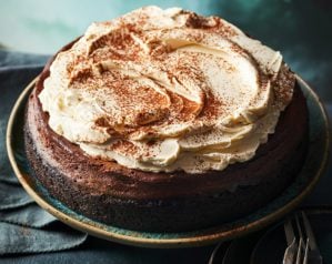 Guinness cheesecake shown on a plate