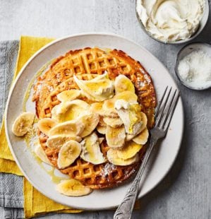 Chocolate banana upside-down cake recipe | delicious. magazine