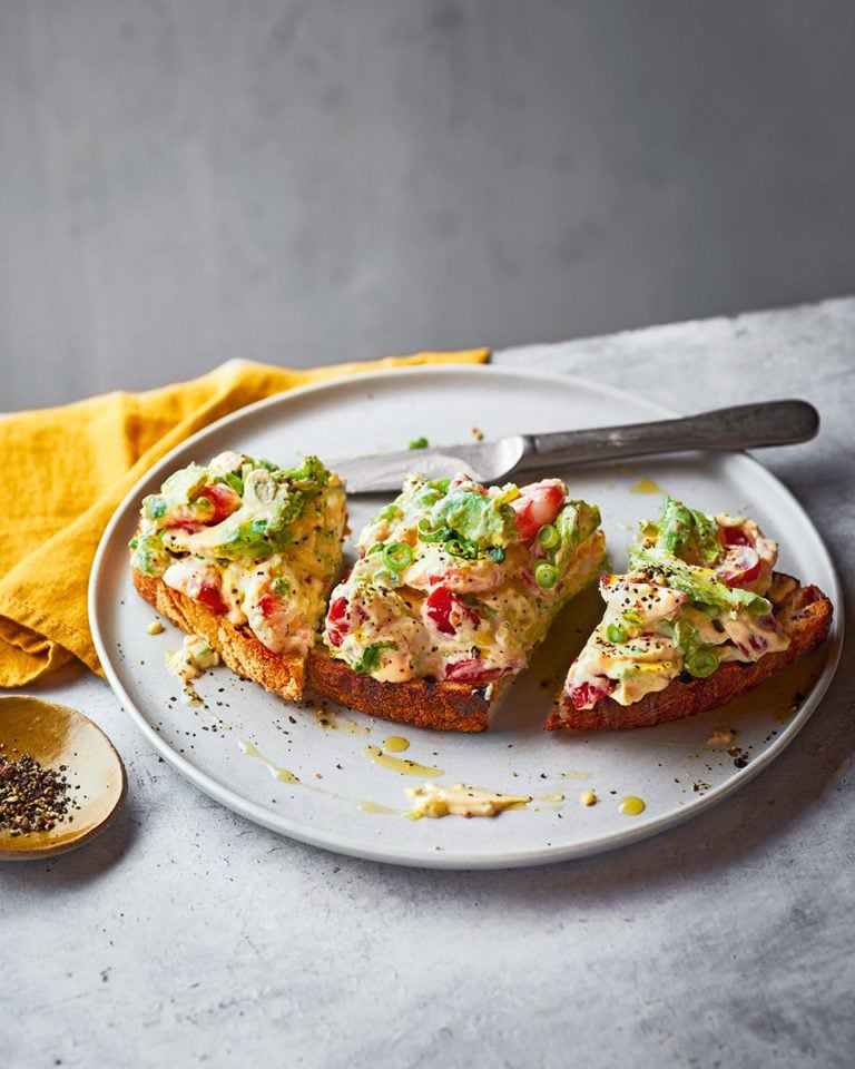 Monica Galetti’s crayfish and avocado on sourdough