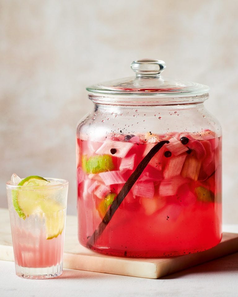 Rhubarb gin