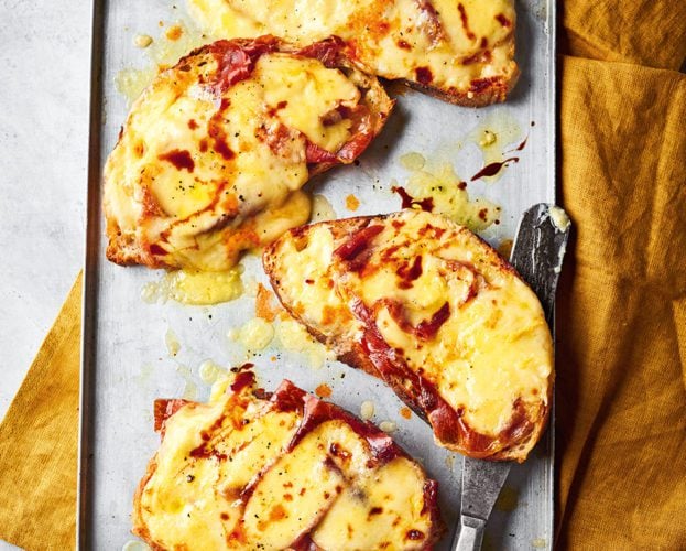 Rich ham and cheese toastie