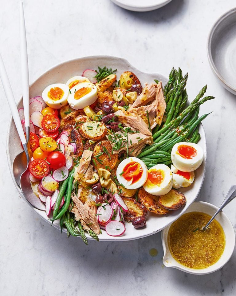 Ultimate niçoise salad with roasted new potatoes