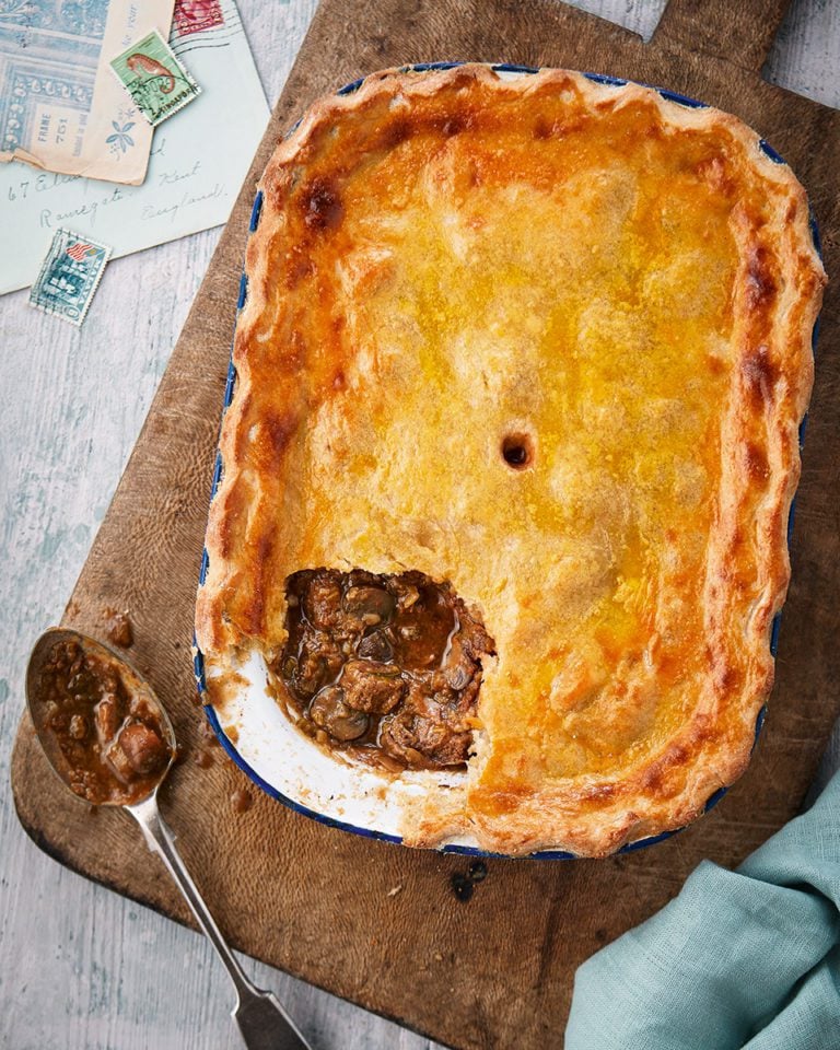 Meat and potato pastry pie