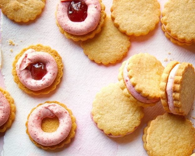 Custard cream biscuit