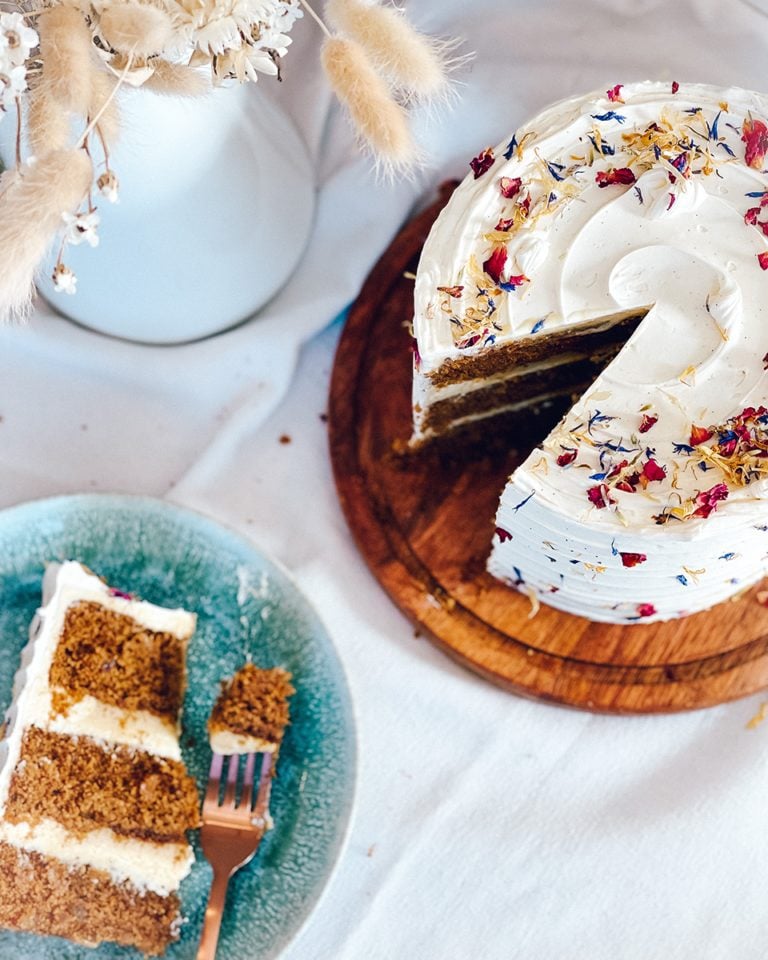 Sticky Jamaican ginger cake with butterscotch sauce