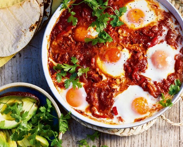 Chipotle baked eggs
