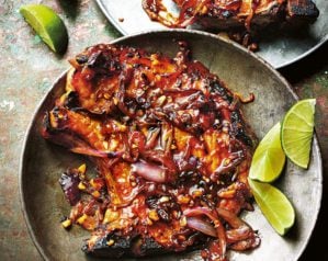 Charred saucy pork