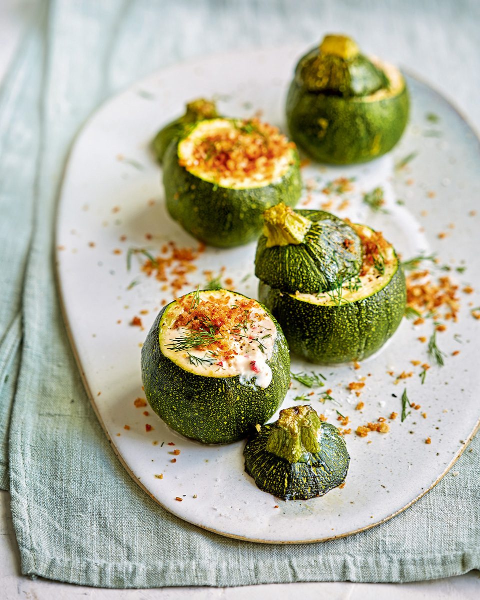 Stuffed courgettes with feta delicious. magazine
