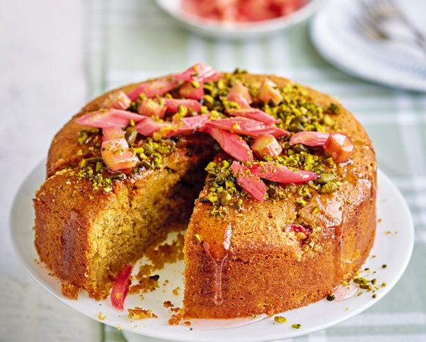 Rhubarb pistachio