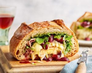 picnic Camembert sandwich
