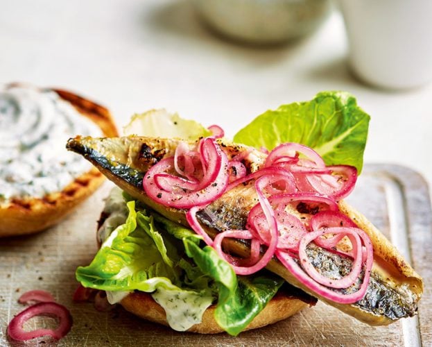 Istanbul-style fish sandwiches