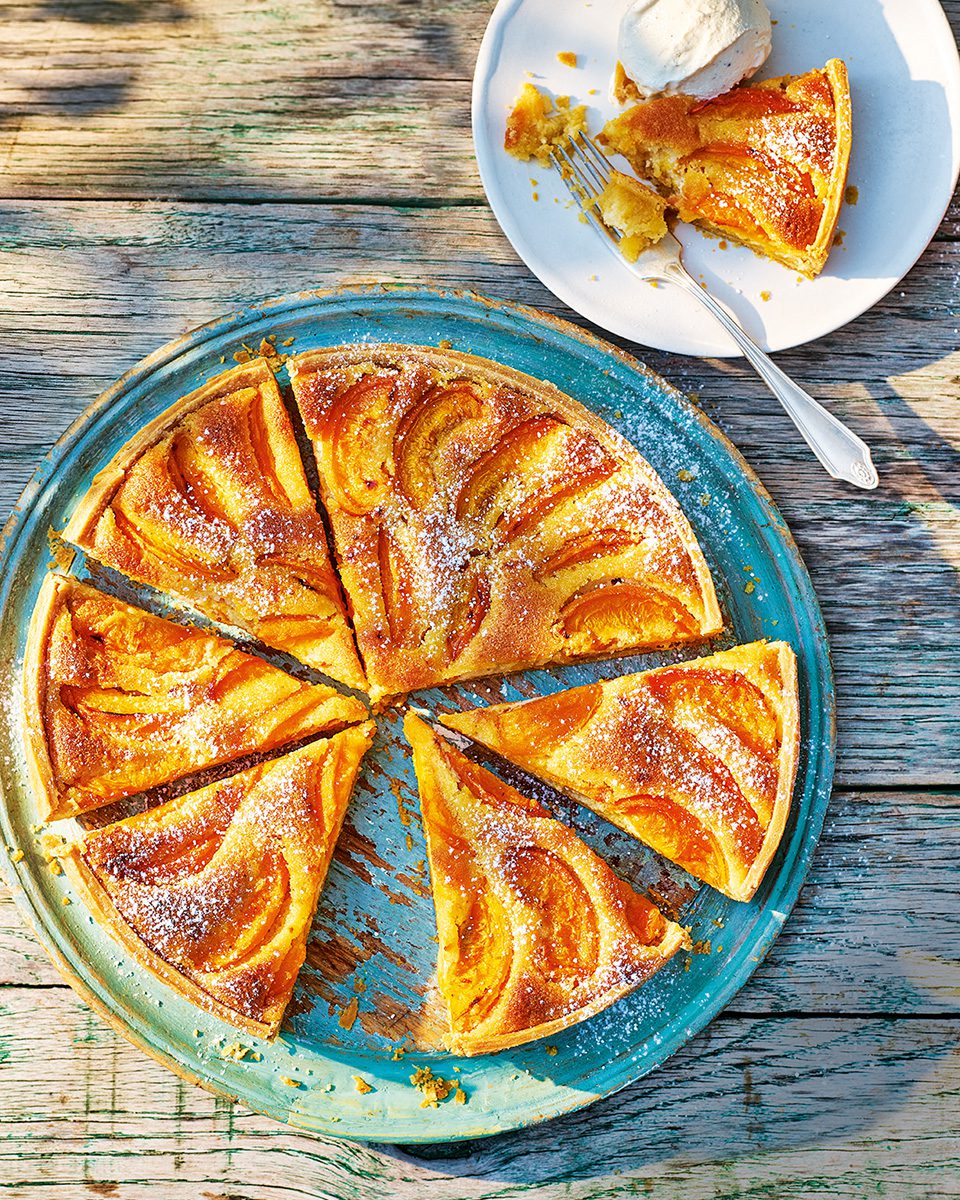 Apricot Cake with Sugared Almonds - Garlic & Zest