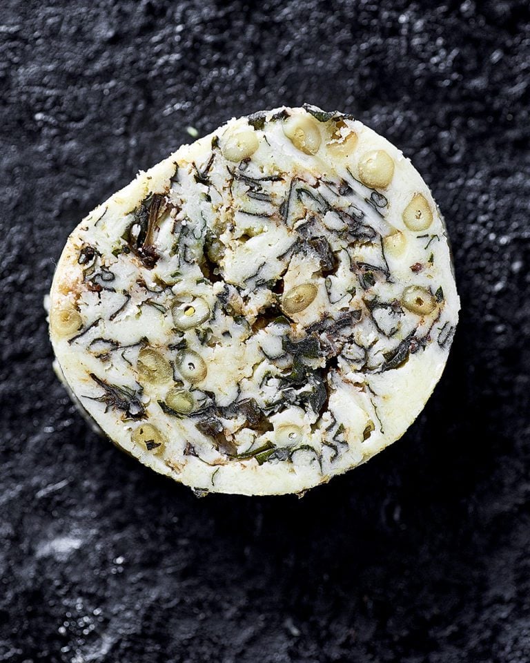 Parmesan, basil and pine nut butter