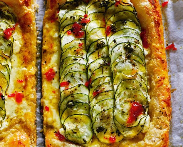 Courgette galette