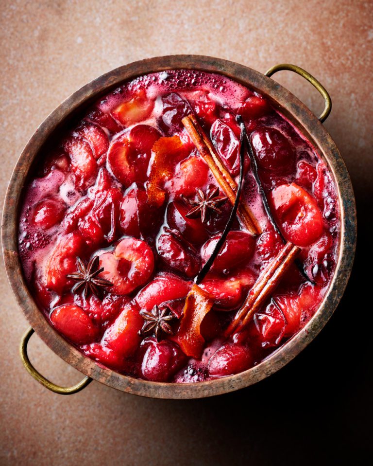 Plum and vanilla jam