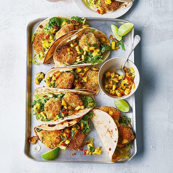 Fish cake tacos