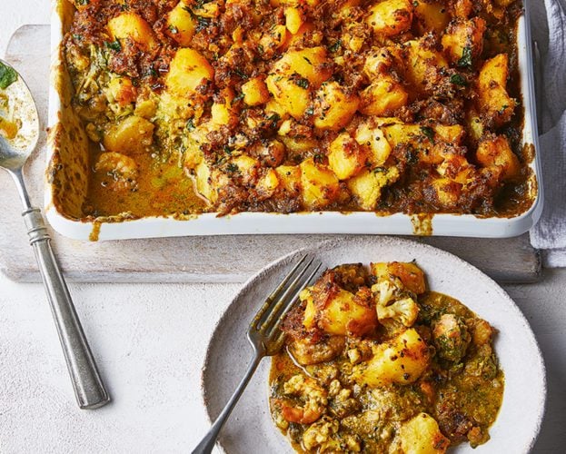 Curried fish pie