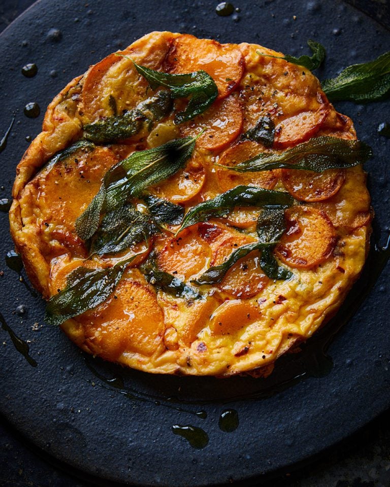 Pumpkin and sage frittata