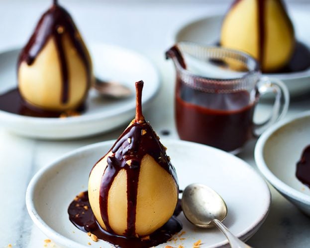 Poached pears