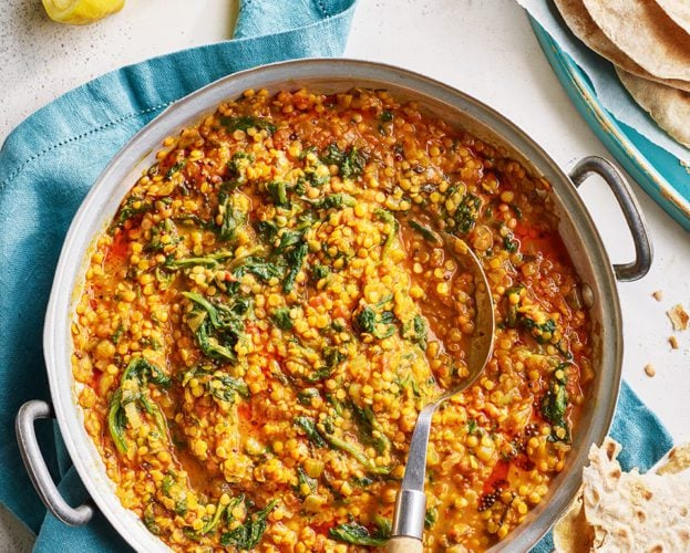 Coconut dhal and chapatis