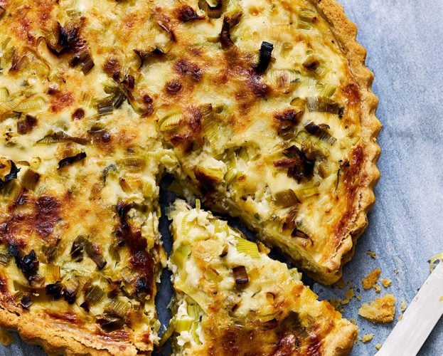 Leek comte quiche